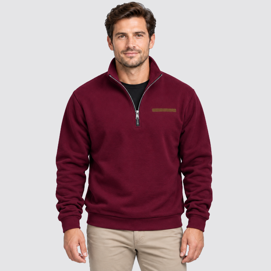 Men's Fleece Quarter Zip Sweatshirt Outdoor