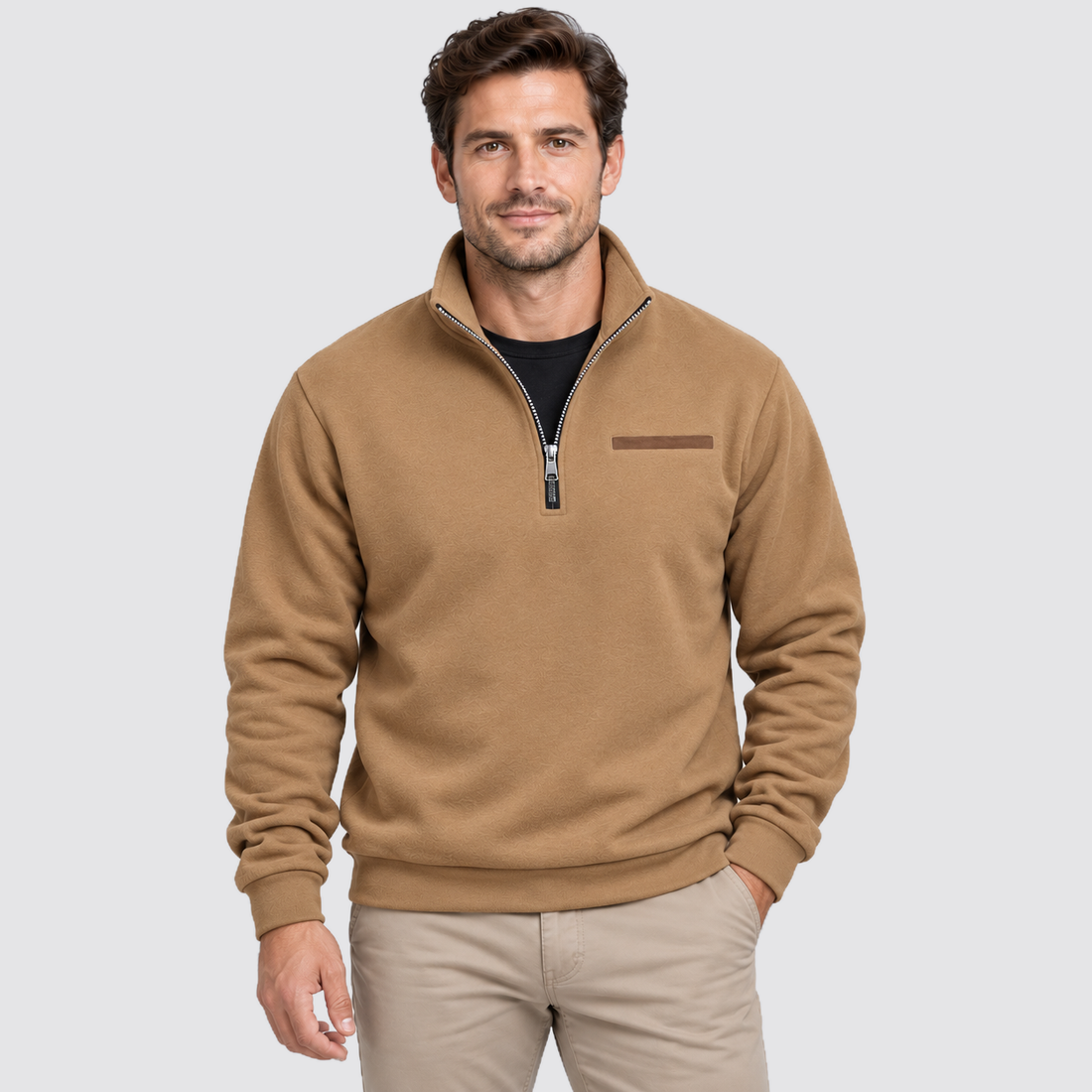 Men's Fleece Quarter Zip Sweatshirt Outdoor
