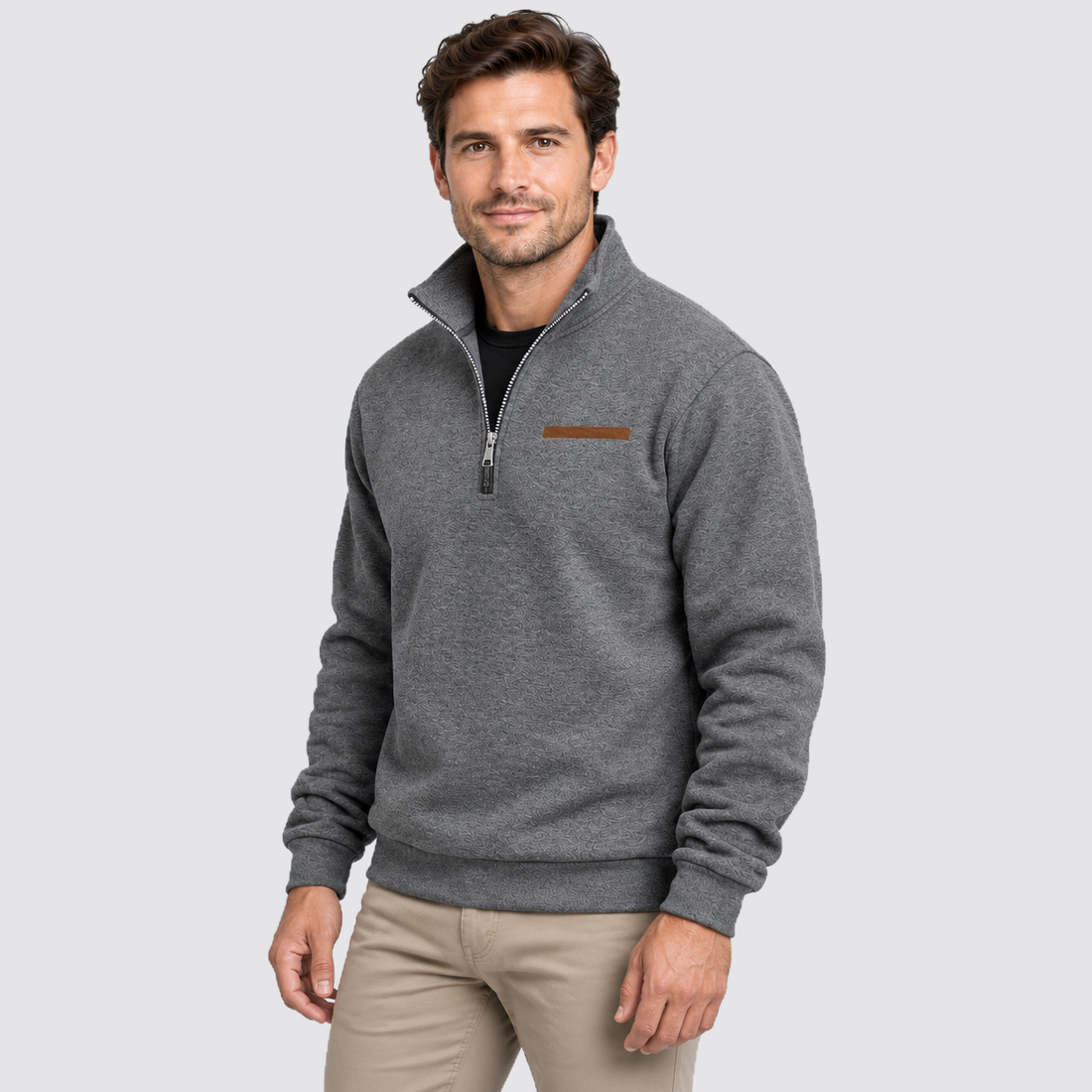Men's Fleece Quarter Zip Sweatshirt Outdoor