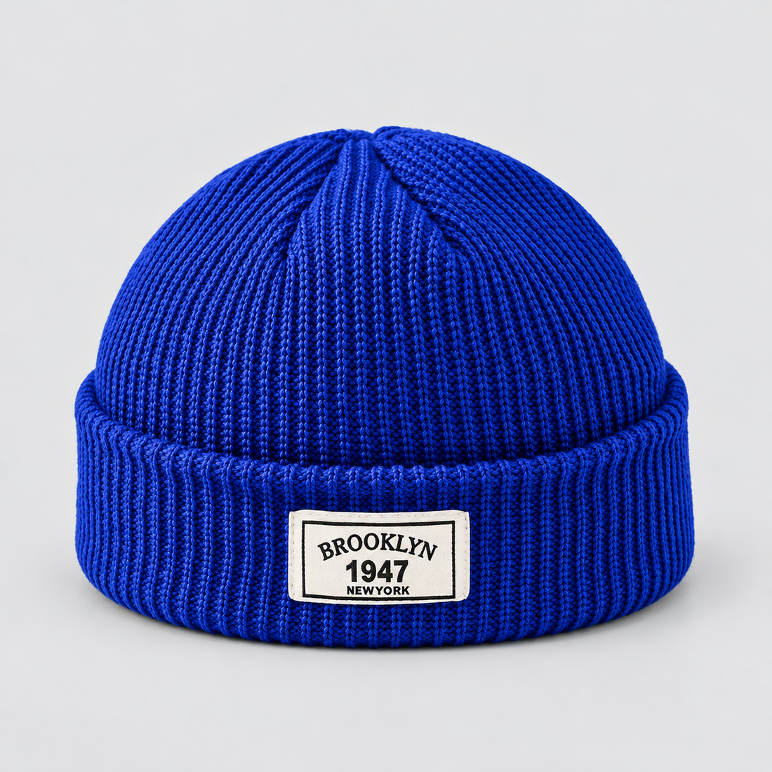 Men's Hat Beanie Short Fisherman Cuffed Knit