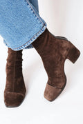 Berenice™ | Women's Suede Block Heel Ankle Boots