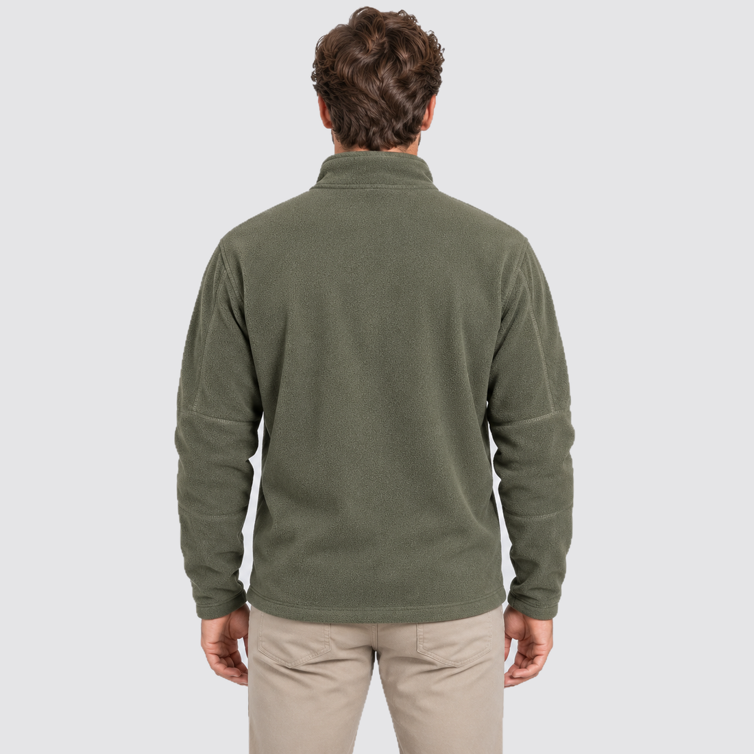 Men's Fleece Half Zip Sweatshirt Stand Collar