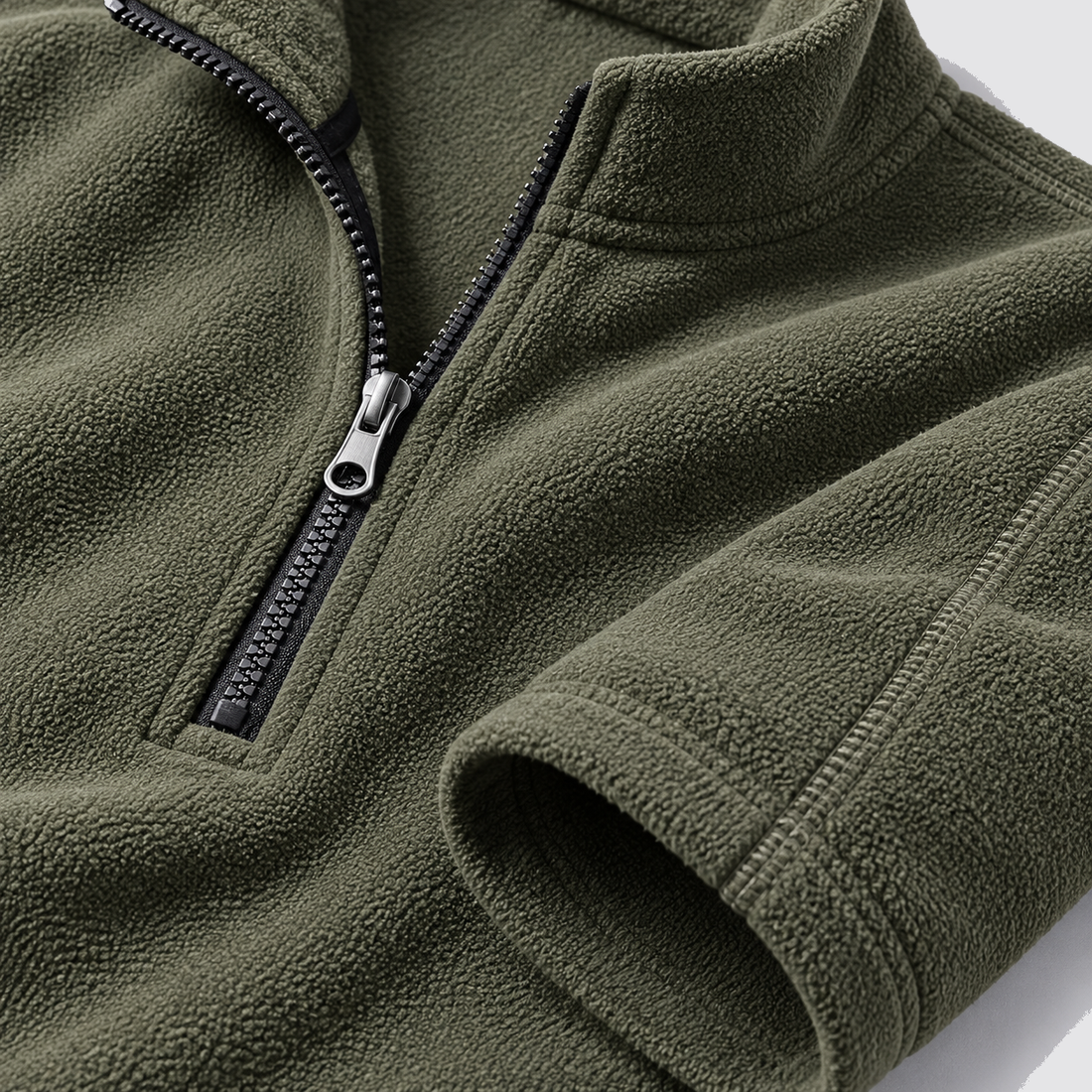 Men's Fleece Half Zip Sweatshirt Stand Collar