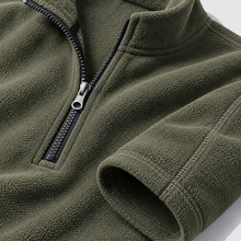 Men's Fleece Half Zip Sweatshirt Stand Collar