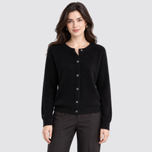 Women's Cardigan Round Neck Button Front Knit