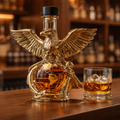 Eagle and Globe Whisky Decanter in Sculpted Glass
