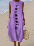 Matilde™ | Women's Multicolor Floral Evening Midi Dress