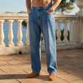 Benedict™ | Men's Relaxed Denim Straight Leg Trousers