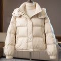 Konstanze™ | Women's Quilted Padded Cropped Puffer Jacket
