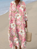Vanessa™ | Women's Multicolor Long Sleeve Floral Dress