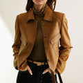 Sylvaine™ | Women's Leather Jacket