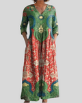 Bianca™ Vintage Floral Long Dress