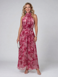 Avien™ Soft Halter Neck Midi Dress