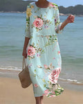 Elina™ | Women's Flowers Floral Evening Dress