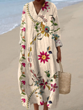 Luisa™ | Women's Multicolor Long Sleeve Floral Dress
