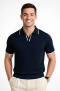 Griselda™ | Men's Slim Fit Knit Polo Shirt