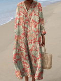 Etta™ | Women's Multicolor Long Sleeve Floral Dress
