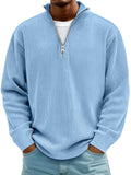 Mortimer™ | Men's Knit Half-Zip Ribbed Sweater