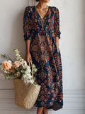 Eliana™ | Women's Long Sleeve Floral Evening Dress
