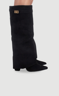 Candela™ | Women's Suede Pointed Toe Block Heel Boots