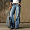 Armelle™ | Women's Retro Denim Wide Leg High Waisted Jeans