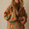 Malena™ | Women's Fleece Oversized Floral Sweater