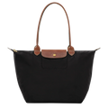 Women's Foldable Nylon Shoulder Tote with Long Handles