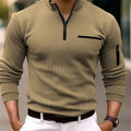 Fitzwilliam™ | Men's Knit Ribbed Long Sleeve Shirt