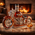Motorcycle Whisky Decanter in Sculpted Glass