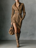 Priscilla™ Long Sleeve Midi Dress