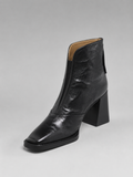 Calista™ | Women's Faux Leather Block Heel Ankle Boots