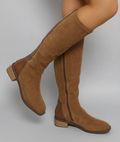 Elspeth™ | Women's Suede Knee High Block Heel Boots