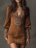 Hosanna™ Suede Mini Dress