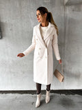 Edeline™ | Women's Long Sleeve Wool Winter Coat