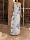 Hailee™ Elegant Floral Cami Maxi Dress