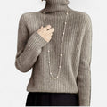 Arabella™ | Women's Knit Turtleneck Ribbed Sweater