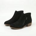 Rhoda™ | Women's Zip Western Block Heel Ankle Boots