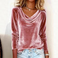 Blandine™ | Women's Velvet Long Sleeve Top