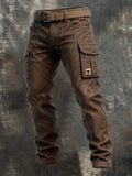 Darius™ | Men's Brown Cargo Utility Trousers