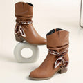 Clemence™ | Women's Western Block Heel Ankle Boots
