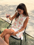 Claudine™ | Women's Mock Neck Flared Sleeveless Mini Dress