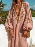 Mathea™ | Women's Long Sleeve Floral Maxi Dress