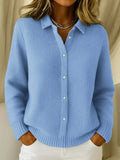 Francine™ | Women's Knit Longline Button Front Cardigan