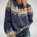 Ondine™ | Women's Fair Isle Knit Turtleneck Sweater