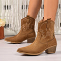 Beatrix™ | Women's Western Pointed Toe Block Heel Boots