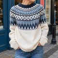 Rosalba™ | Women's Fair Isle Knit Oversized Sweater