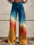 Gaia™ | Women's Multicolor Wide Leg Trousers