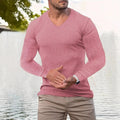 Hugo™ | Men's Knit V-Neck Ribbed Sweater