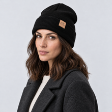 Women's Hat Beanie Slouchy Knitted Cuffed