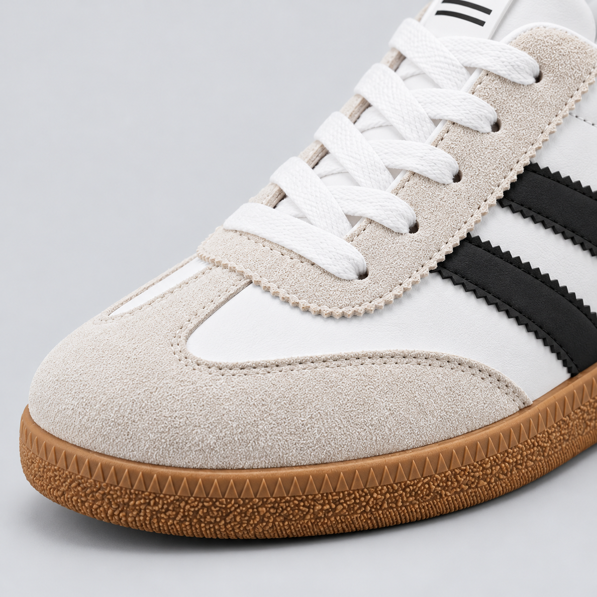 Men's Retro Trainers with Contrast Stripes - detail